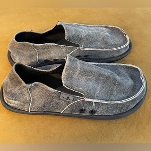 Sanuk Vagabond Sidewalk Surfer Men’s Loafer Sz 12 Gray